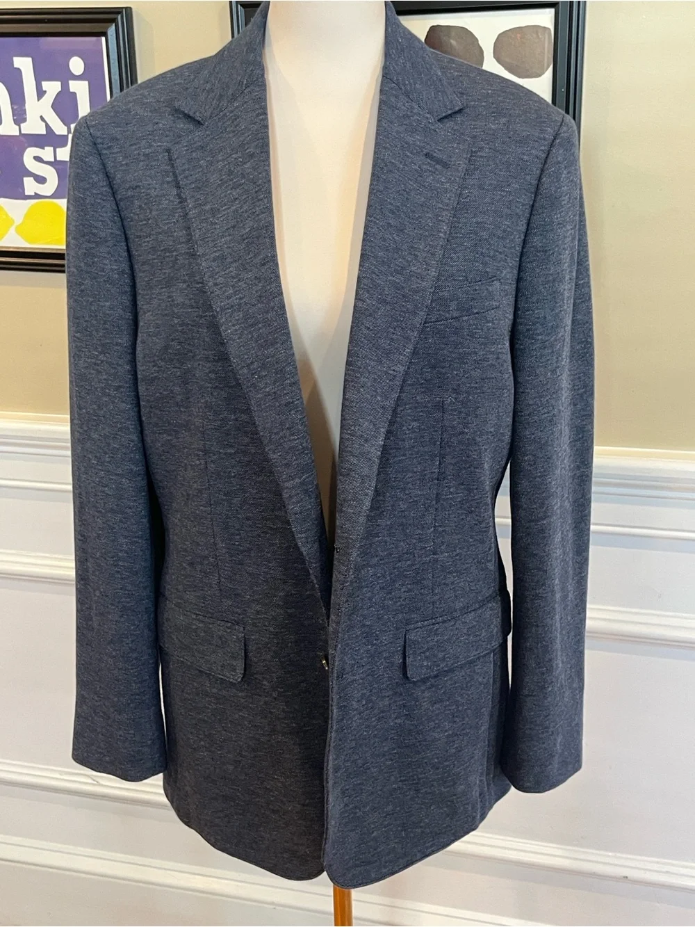 Bonobos Navy Jetsetter Unconstructed Italian Cotton Blazer - Fortex Slim Fit